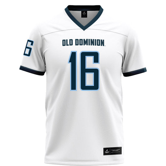 Old Dominion - NCAA Football : Trey Caver - White Football Jersey-0