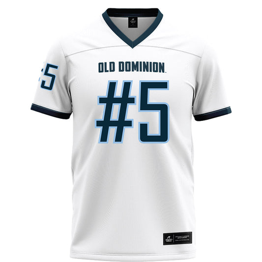 Old Dominion - NCAA Football : brandon crutchfield - White Football Jersey-0