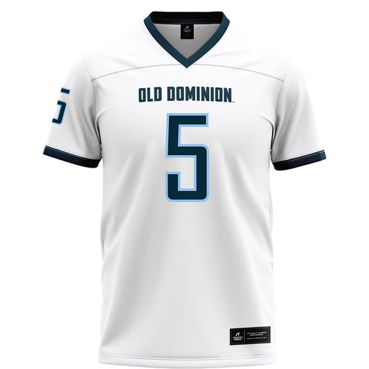 Old Dominion - NCAA Football : brandon crutchfield - White Football Jersey-0