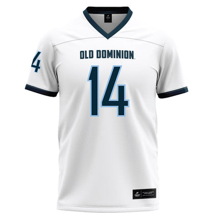 Old Dominion - NCAA Football : Zialis Blackmon - White Football Jersey-0