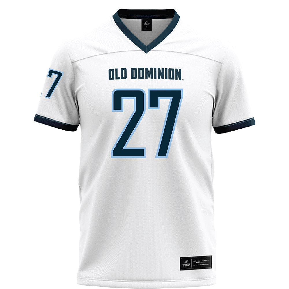 Old Dominion - NCAA Football : Kingston Gregory - White Football Jersey-0