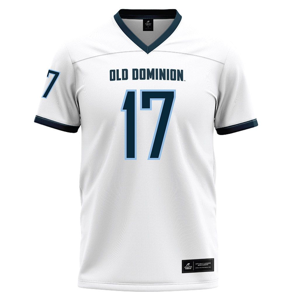 Old Dominion - NCAA Football : DeVeion Mclilley Bulo - White Football Jersey-0