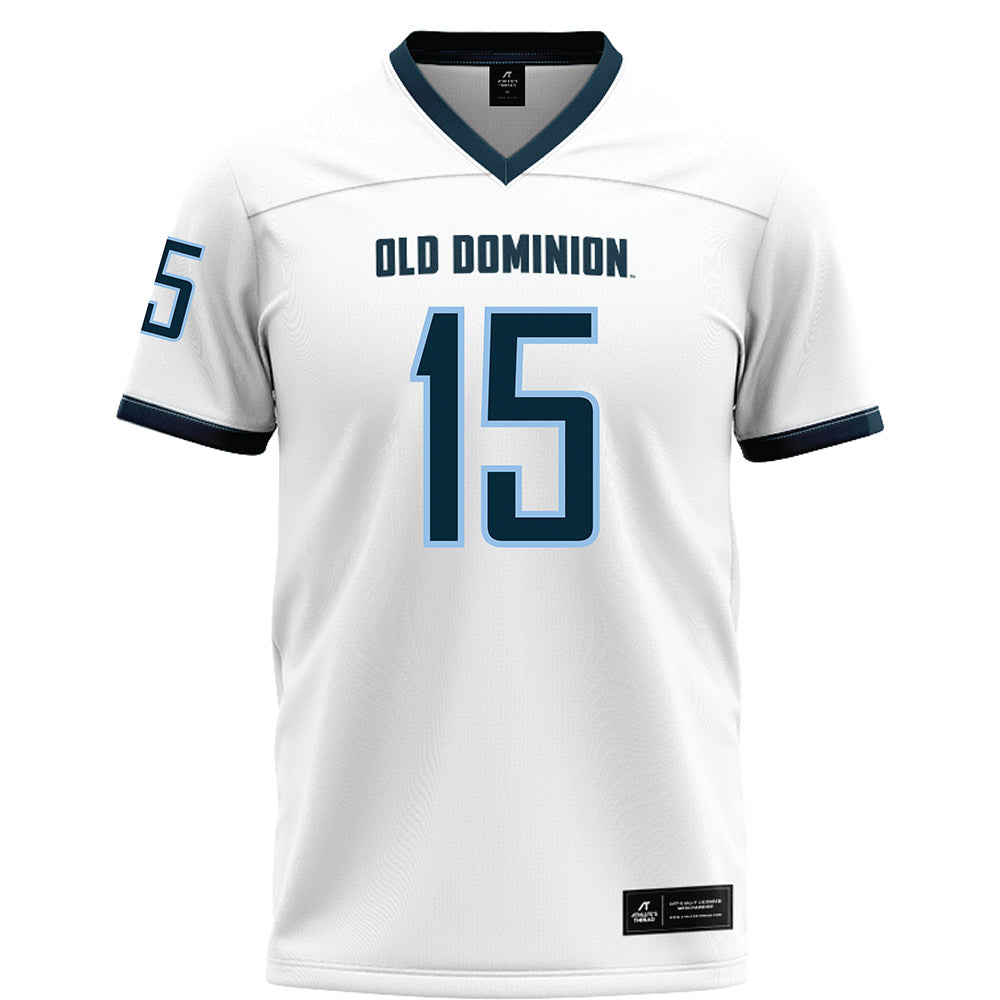 Old Dominion - NCAA Football : Jehahj Sherrill - White Football Jersey-0