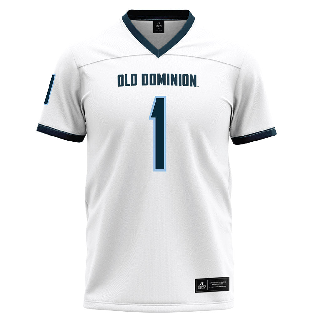 Old Dominion - NCAA Football : Zion Frink - White Football Jersey-0
