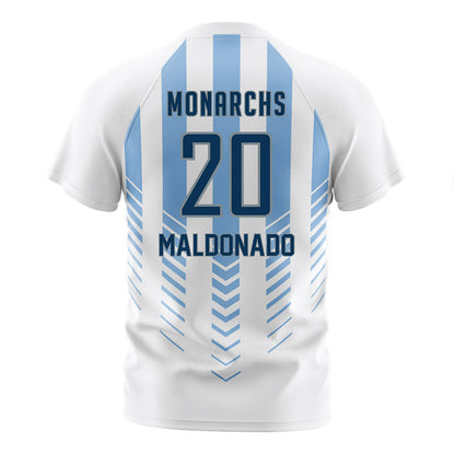 Old Dominion - NCAA Men's Soccer : Alessandro Maldonado - White Soccer Jersey-1