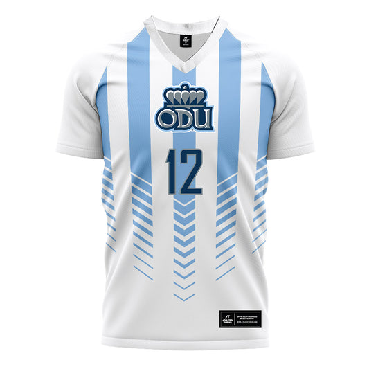 Old Dominion - NCAA Men's Soccer : Lewis Rourke - White Soccer Jersey-0