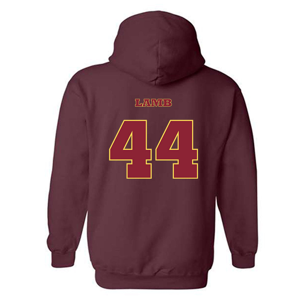 NSU - NCAA Baseball : Casey Lamb - Replica Shersey Hooded Sweatshirt-1