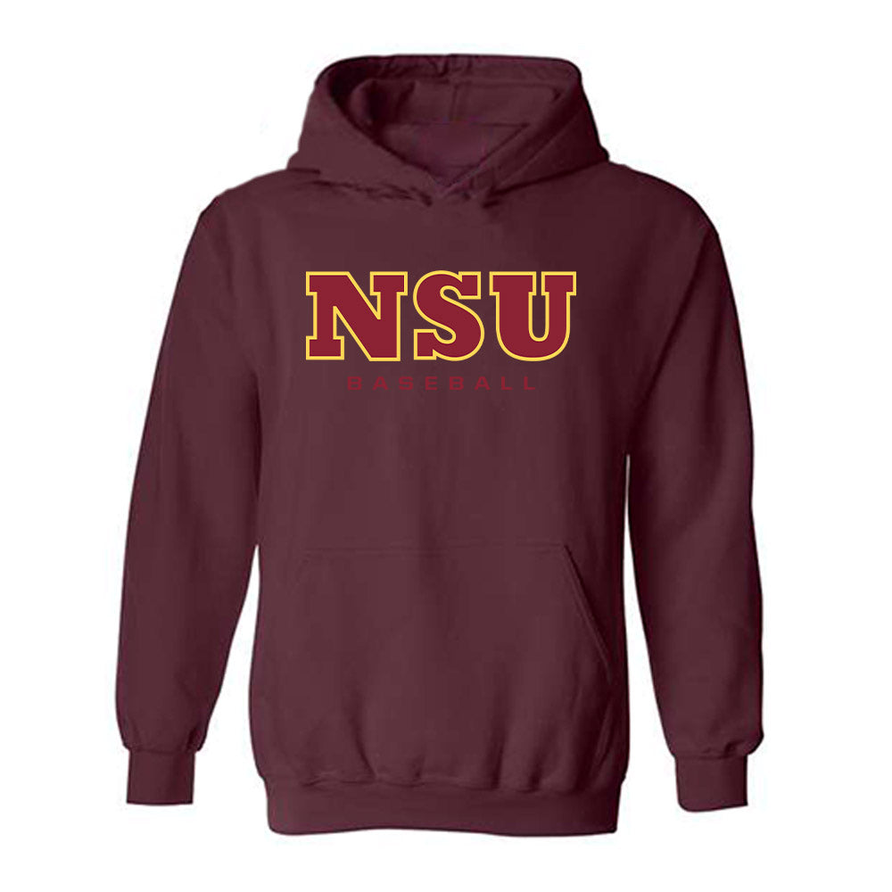 NSU - NCAA Baseball : Casey Lamb - Replica Shersey Hooded Sweatshirt-0
