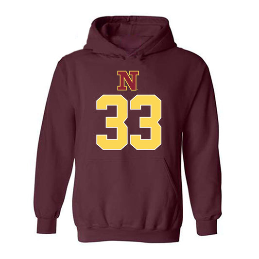 NSU - NCAA Women's Basketball : Brooke Jensen - Replica Shersey Hooded Sweatshirt-0