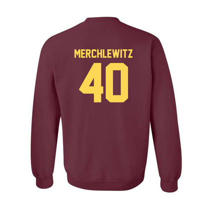 NSU - NCAA Football : Jake Merchlewitz - Replica Shersey Crewneck Sweatshirt-1