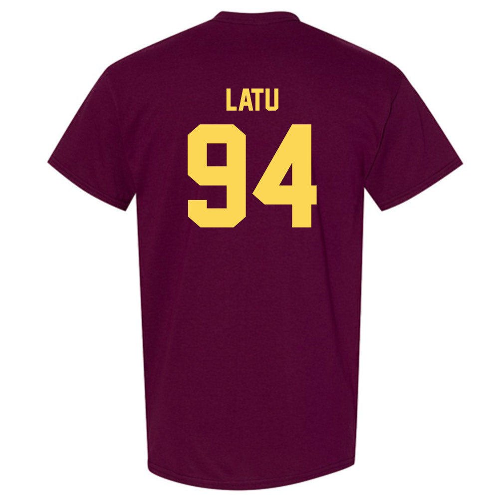 NSU - NCAA Football : Tau Latu - Replica Shersey T-Shirt-1