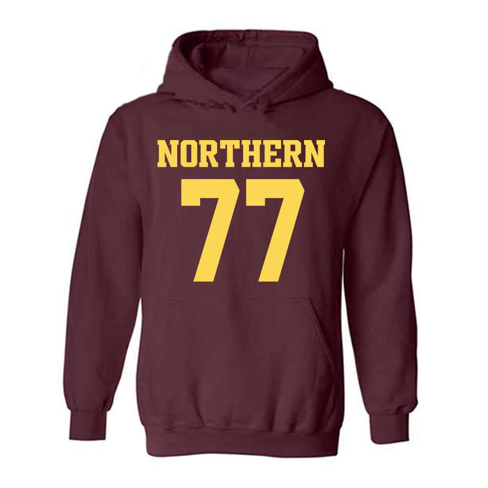 NSU - NCAA Football : Riley Helgeson - Replica Shersey Hooded Sweatshirt-0