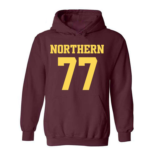 NSU - NCAA Football : Riley Helgeson - Replica Shersey Hooded Sweatshirt-0