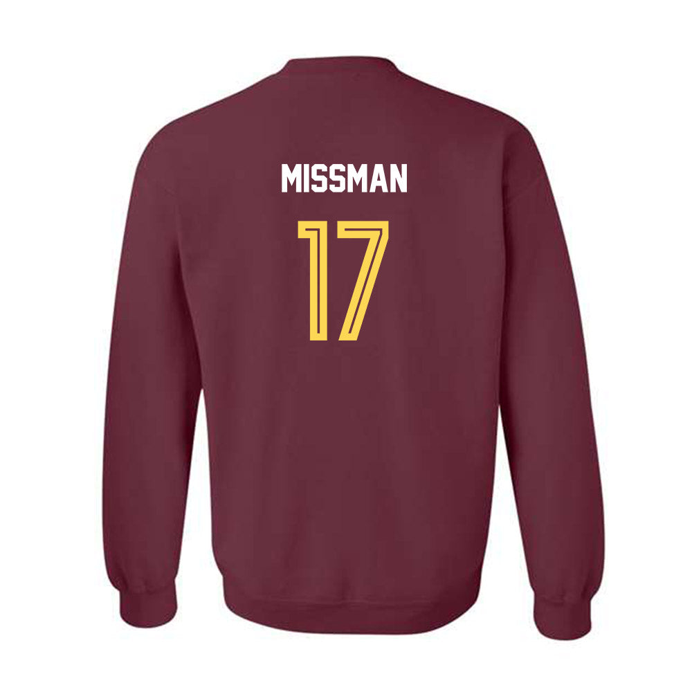 NSU - NCAA Women's Soccer : Abby Missman - Replica Shersey Crewneck Sweatshirt