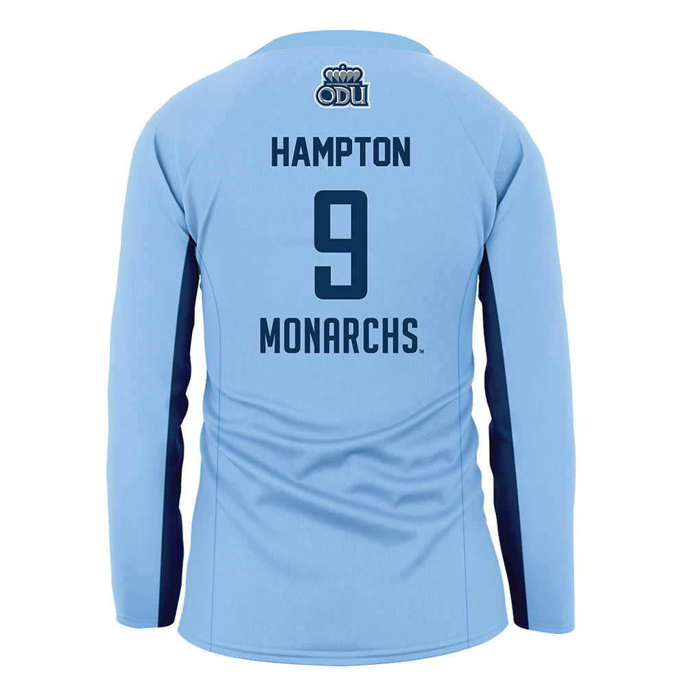 Old Dominion - NCAA Women's Volleyball : Kyra Hampton - Blue Volleyball Jersey-1