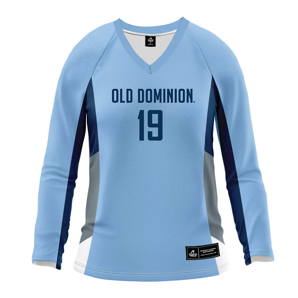 Old Dominion - NCAA Women's Volleyball : Avery Thiessen - Blue Volleyball Jersey-0