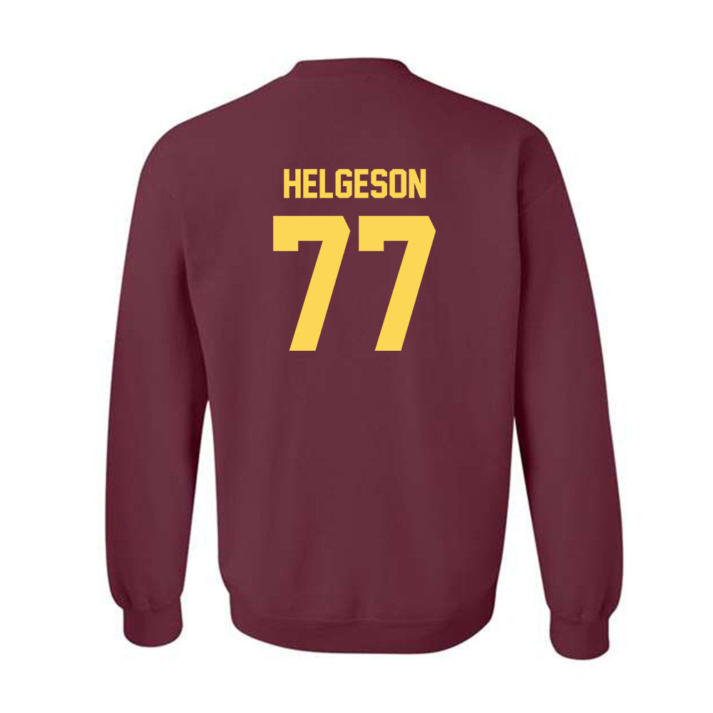NSU - NCAA Football : Riley Helgeson - Classic Shersey Crewneck Sweatshirt-1