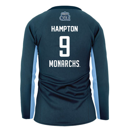 Old Dominion - NCAA Women's Volleyball : Kyra Hampton - Navy Volleyball Jersey-1