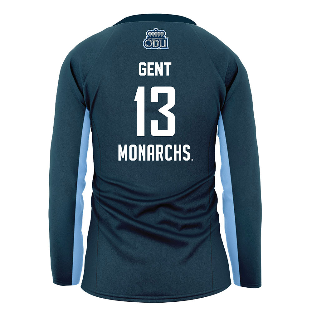 Old Dominion - NCAA Women's Volleyball : Ashlyn Gent - Navy Volleyball Jersey-1
