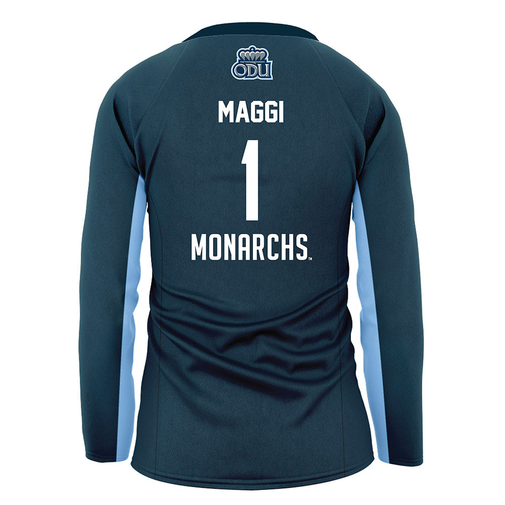 Old Dominion - NCAA Women's Volleyball : Elisa Maggi - Navy Volleyball Jersey-1