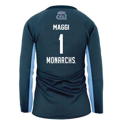 Old Dominion - NCAA Women's Volleyball : Elisa Maggi - Navy Volleyball Jersey-1