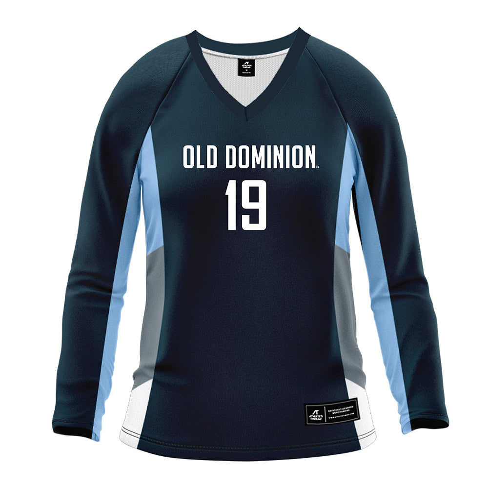 Old Dominion - NCAA Women's Volleyball : Avery Thiessen - Navy Volleyball Jersey-0