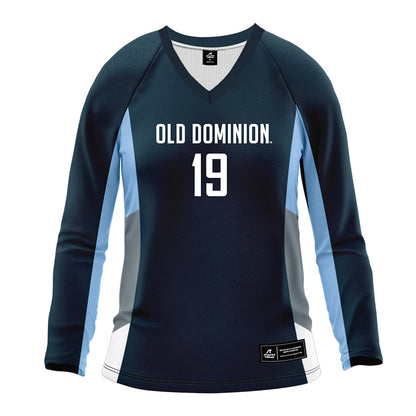 Old Dominion - NCAA Women's Volleyball : Avery Thiessen - Navy Volleyball Jersey-0