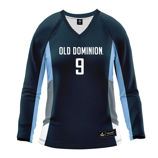 Old Dominion - NCAA Women's Volleyball : Kyra Hampton - Navy Volleyball Jersey-0