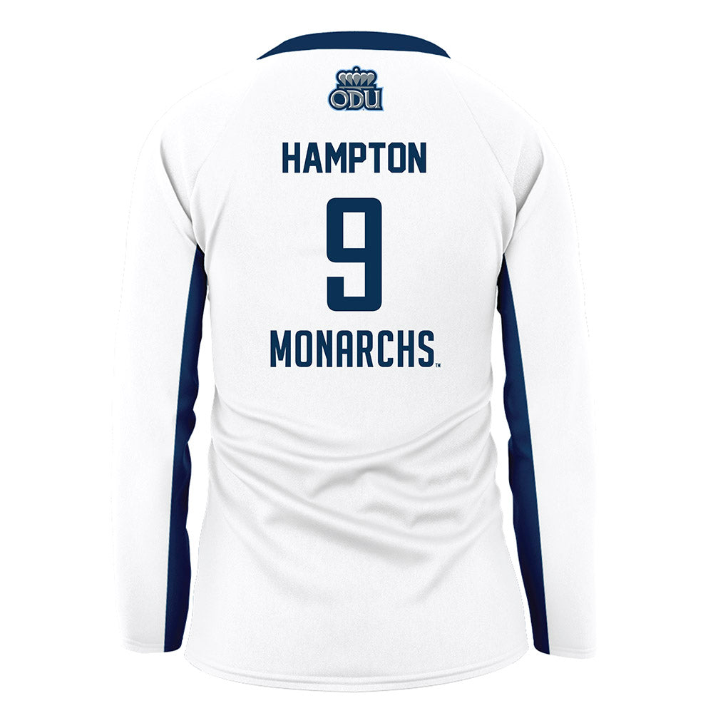 Old Dominion - NCAA Women's Volleyball : Kyra Hampton - White Volleyball Jersey-1