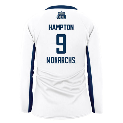 Old Dominion - NCAA Women's Volleyball : Kyra Hampton - White Volleyball Jersey-1