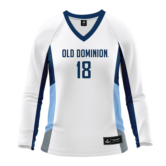 Old Dominion - NCAA Women's Volleyball : Leilani Lawrence - White Volleyball Jersey-0