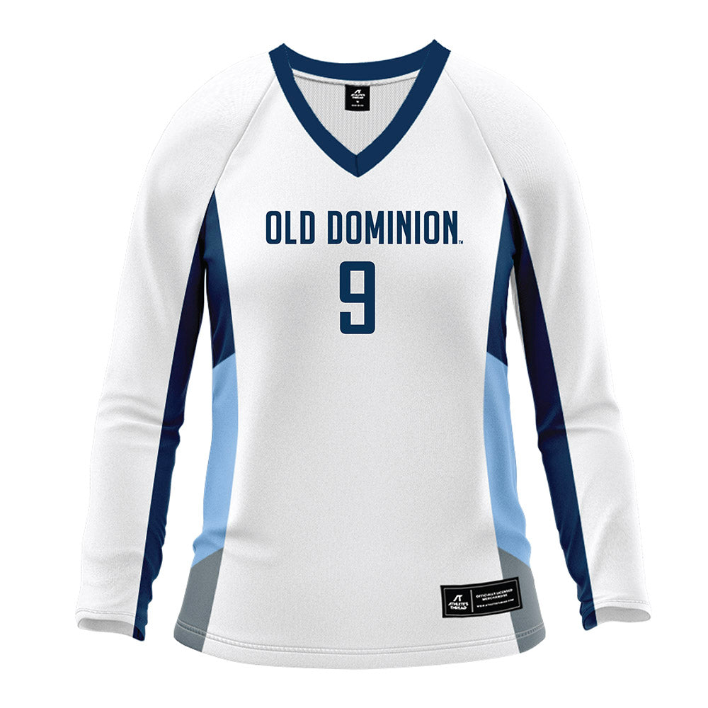 Old Dominion - NCAA Women's Volleyball : Kyra Hampton - White Volleyball Jersey-0