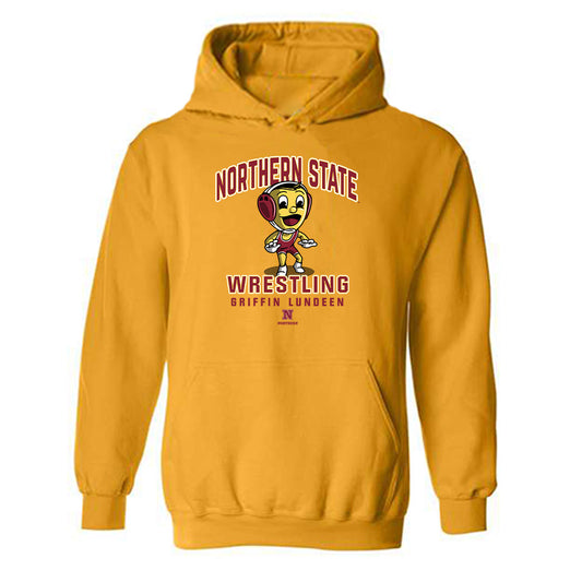 NSU - NCAA Wrestling : Griffin Lundeen - Fashion Shersey Hooded Sweatshirt-0
