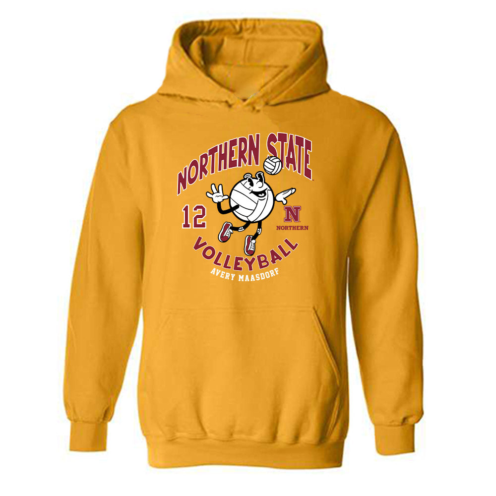 NSU - NCAA Women's Volleyball : Avery Maasdorf - Fashion Shersey Hooded Sweatshirt-0