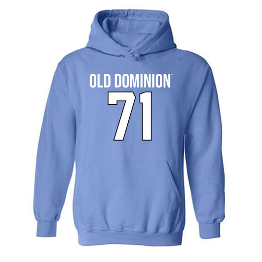 Old Dominion - NCAA Football : Jack Sheehan - Replica Shersey Hooded Sweatshirt-0