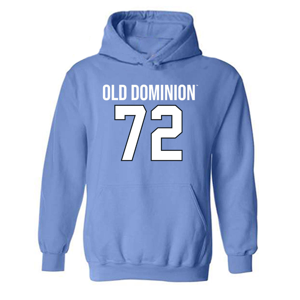Old Dominion - NCAA Football : Kendrick Hall - Replica Shersey Hooded Sweatshirt-0