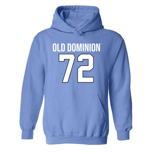 Old Dominion - NCAA Football : Kendrick Hall - Replica Shersey Hooded Sweatshirt-0
