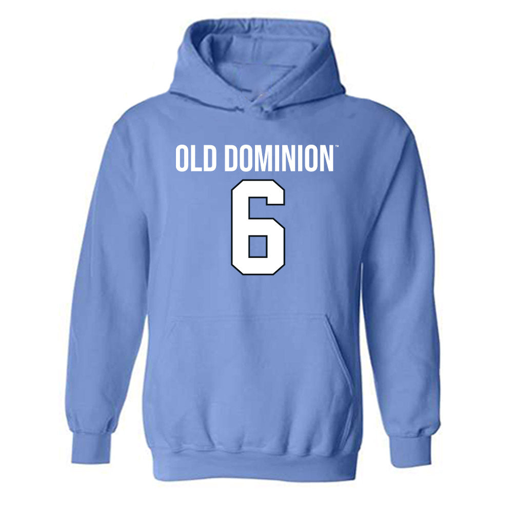 Old Dominion - NCAA Football : Treyvion Hall - Replica Shersey Hooded Sweatshirt-0