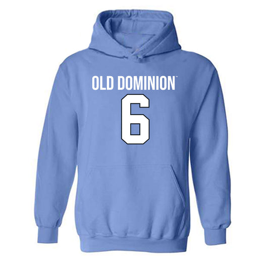 Old Dominion - NCAA Football : Treyvion Hall - Replica Shersey Hooded Sweatshirt-0