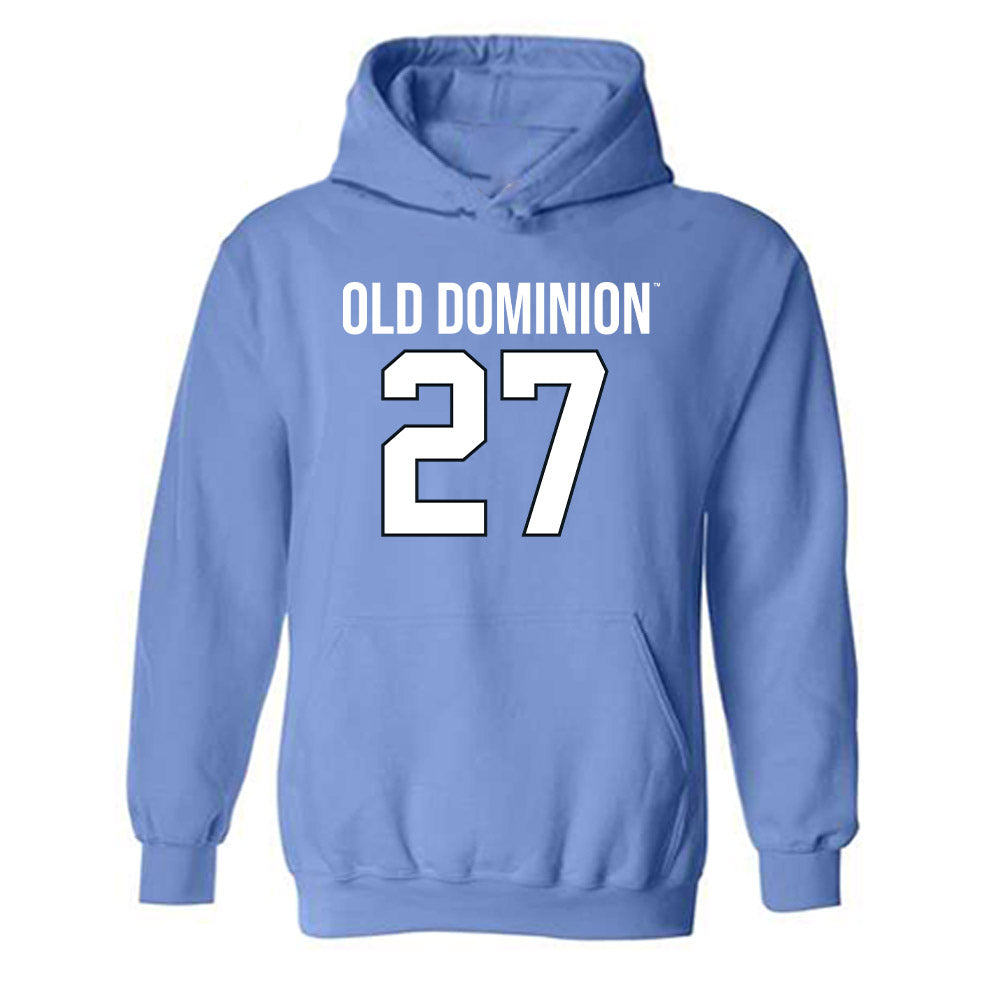 Old Dominion - NCAA Football : Kingston Gregory - Replica Shersey Hooded Sweatshirt-0