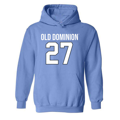 Old Dominion - NCAA Football : Kingston Gregory - Replica Shersey Hooded Sweatshirt-0