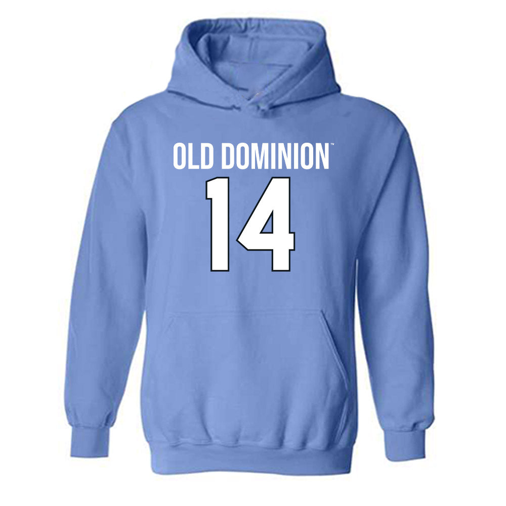 Old Dominion - NCAA Football : Zialis Blackmon - Replica Shersey Hooded Sweatshirt-0