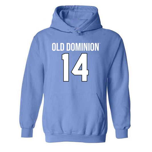 Old Dominion - NCAA Football : Zialis Blackmon - Replica Shersey Hooded Sweatshirt-0