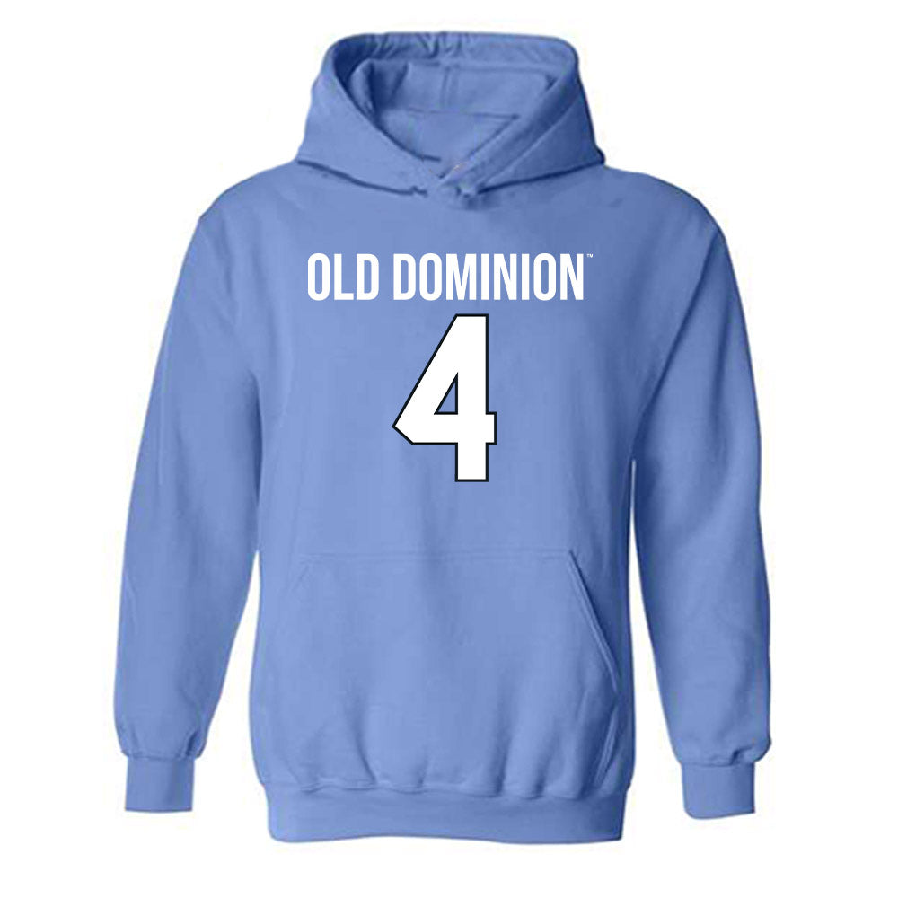 Old Dominion - NCAA Football : Ryan Huff - Replica Shersey Hooded Sweatshirt-0