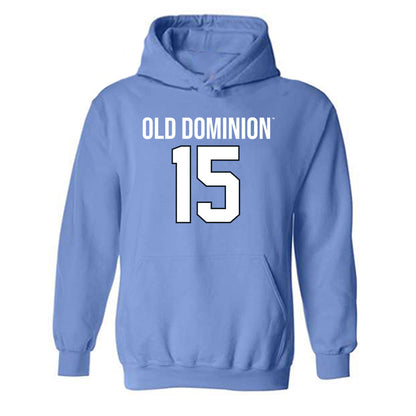 Old Dominion - NCAA Football : Gabe Dombek - Replica Shersey Hooded Sweatshirt-0