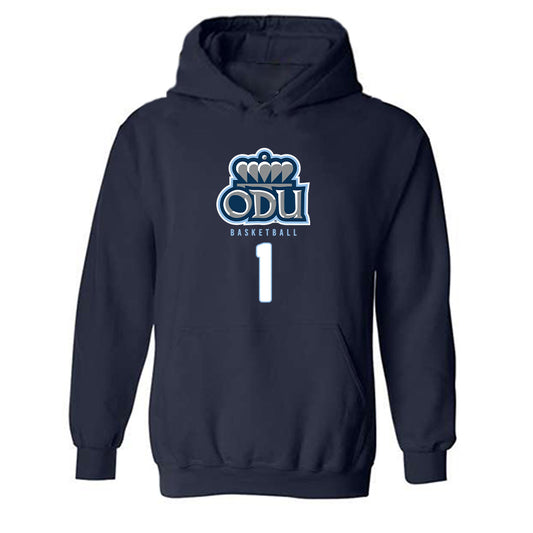 Old Dominion - NCAA Men's Basketball : Adante Holiman - Replica Shersey Hooded Sweatshirt-0