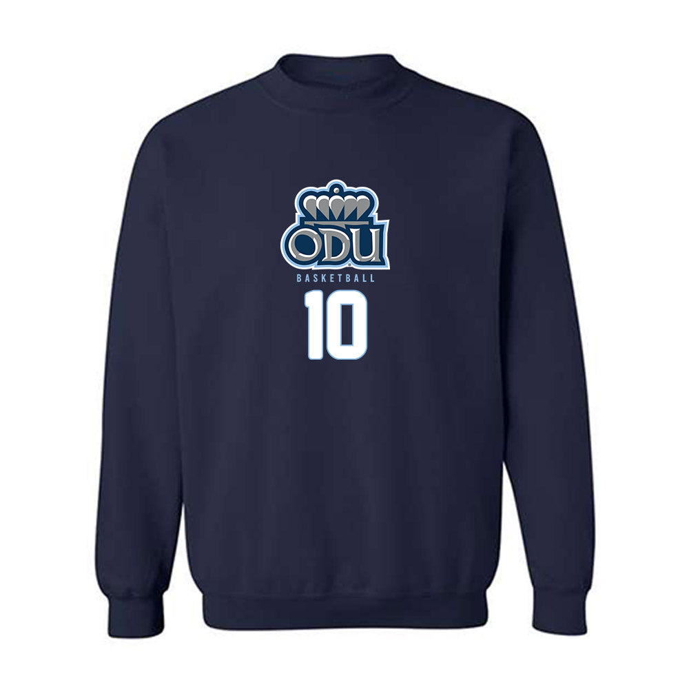 Old Dominion - NCAA Men's Basketball : Elijah Flowers - Replica Shersey Crewneck Sweatshirt-0