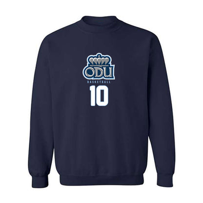 Old Dominion - NCAA Men's Basketball : Elijah Flowers - Replica Shersey Crewneck Sweatshirt-0