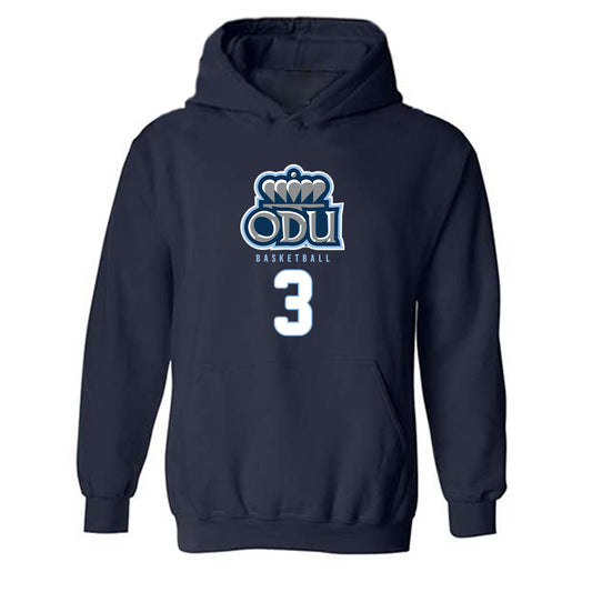Old Dominion - NCAA Men's Basketball : Scottie Hubbard - Replica Shersey Hooded Sweatshirt-0