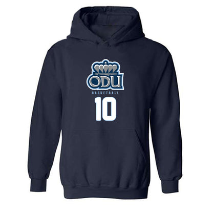 Old Dominion - NCAA Men's Basketball : Elijah Flowers - Replica Shersey Hooded Sweatshirt-0